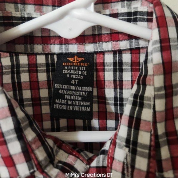 Docker's 4T  button-down long sleeve shirt. - Picture 2 of 2